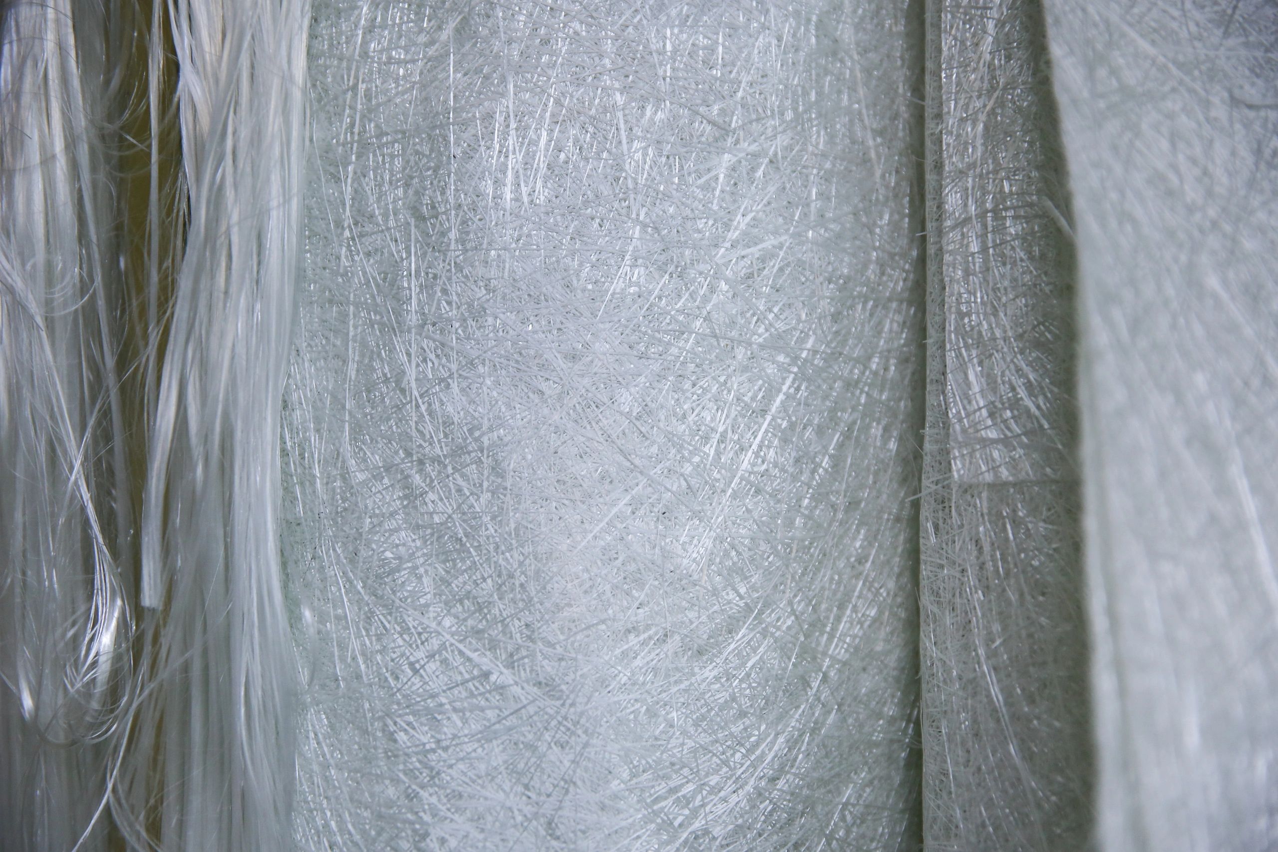 Close-up texture of fiberglass material